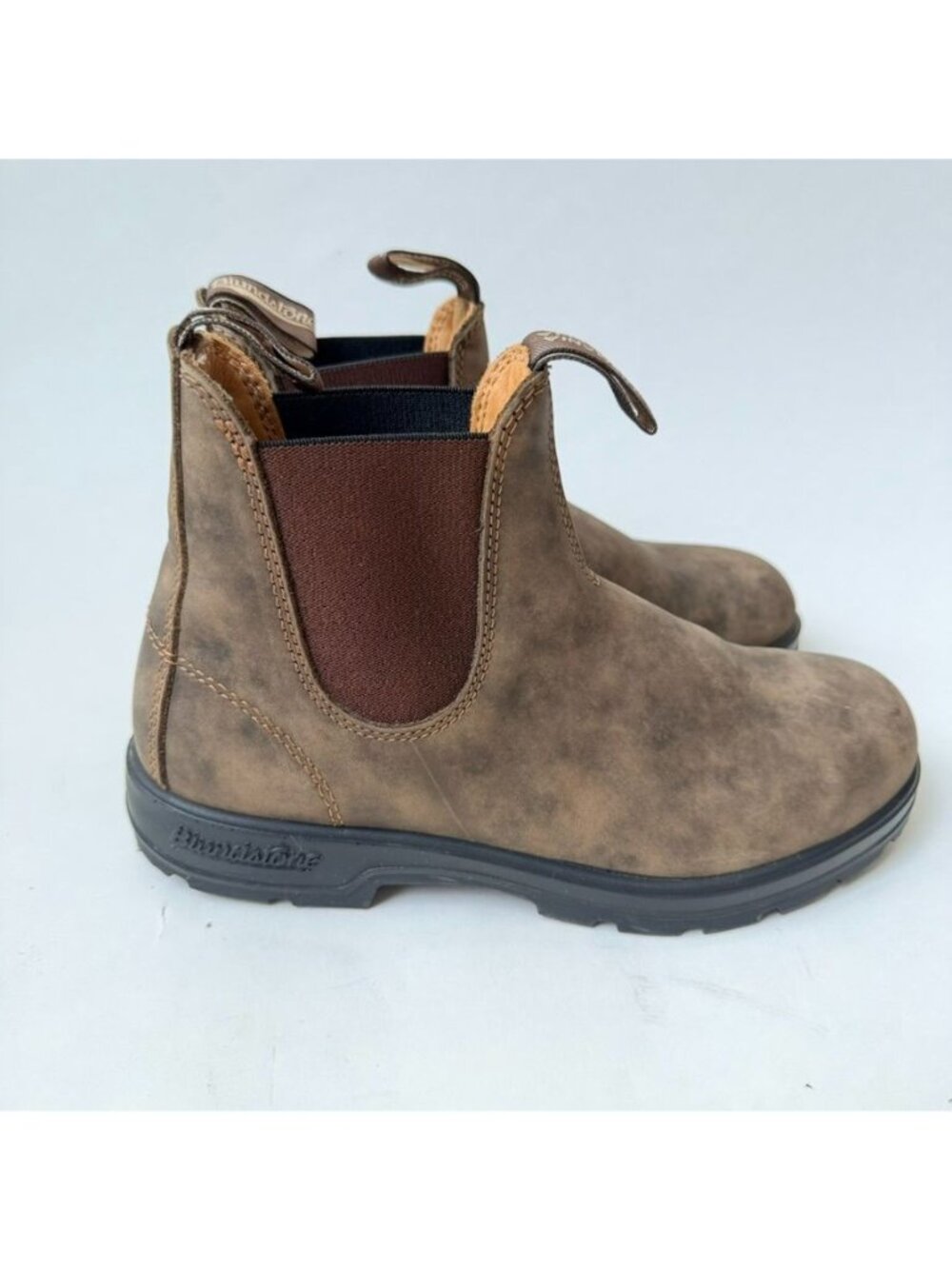 Blundstone #585 Classic Chelsea Boots Women Size 9 Rustic Brown Leather - Picture 4 of 12